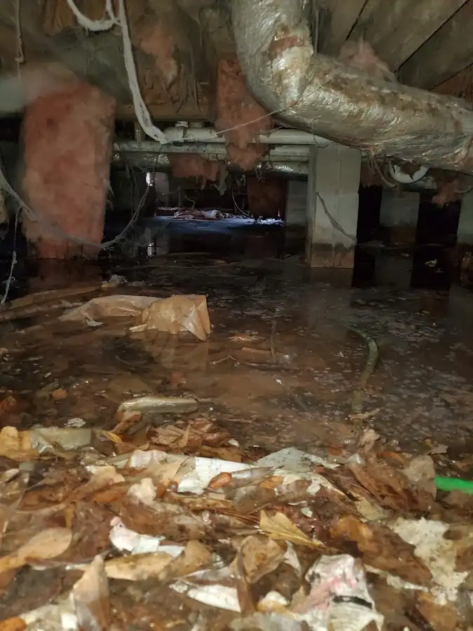 Crawl space flood assessment for Commercial Water Damage Restoration in Northglenn